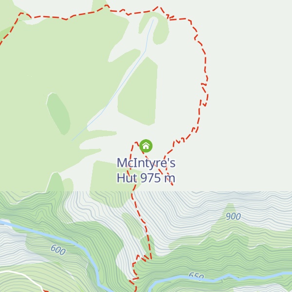 Map of McIntyre's Hut