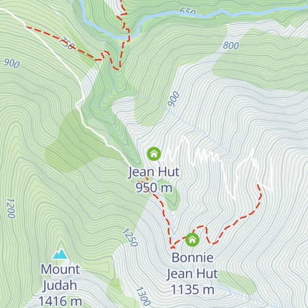 Map of Jean Hut