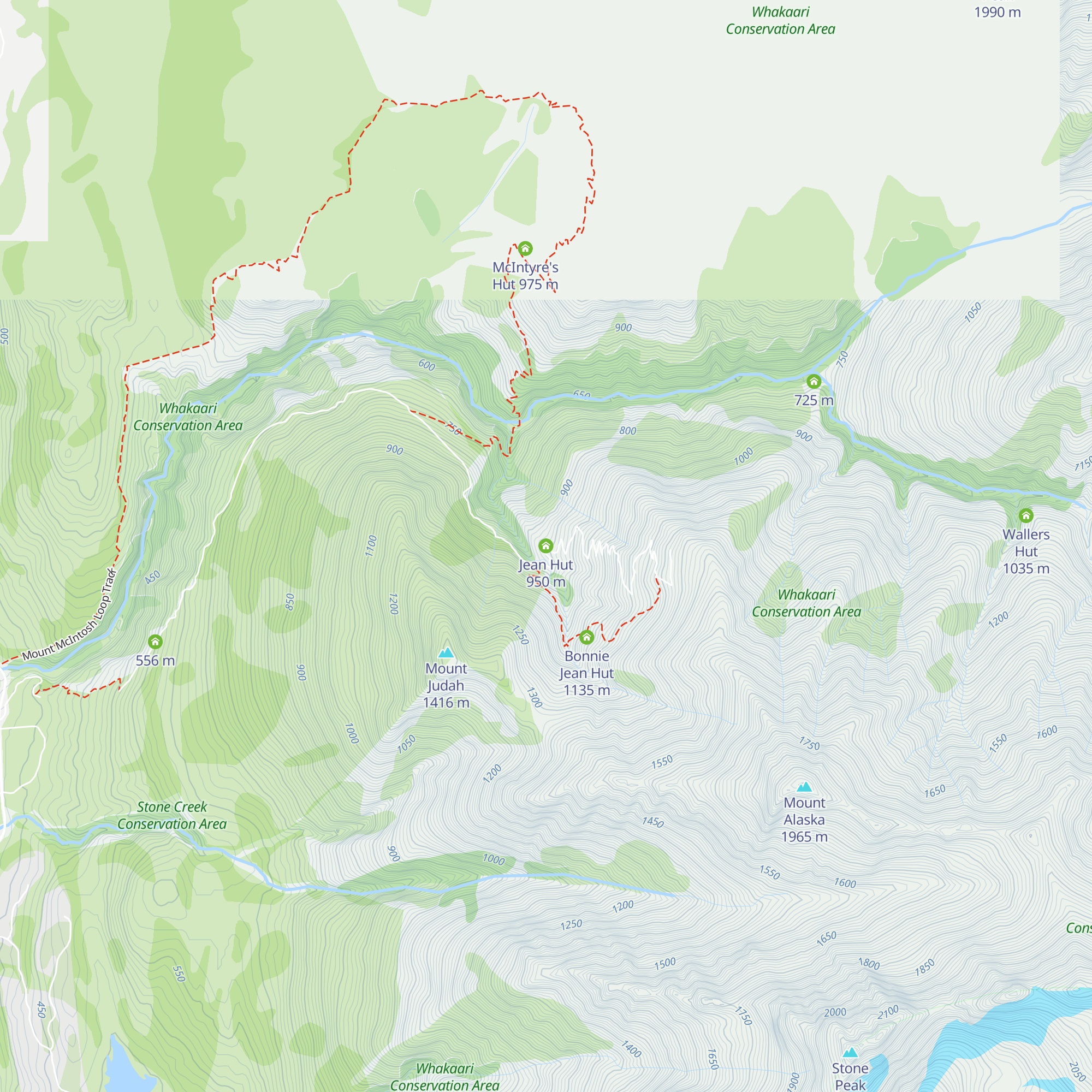 Jean Hut map
