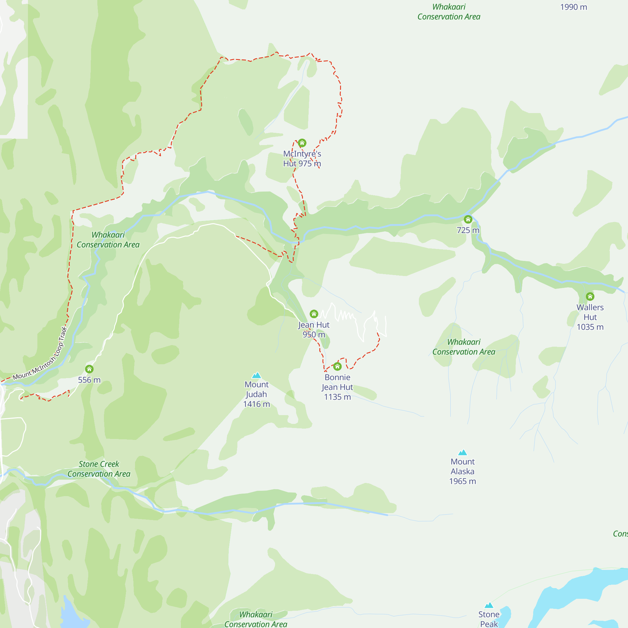 Jean Hut map