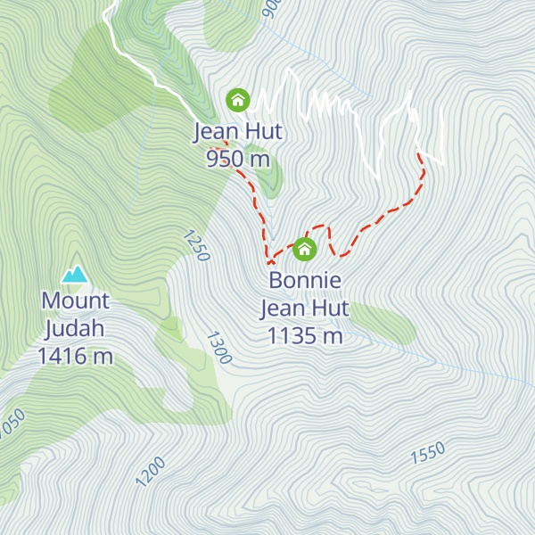 Map of Bonnie Jean Hut