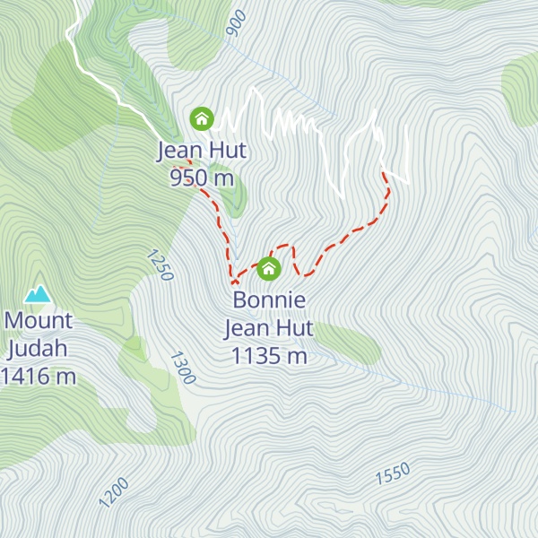 Map of Bonnie Jean Hut
