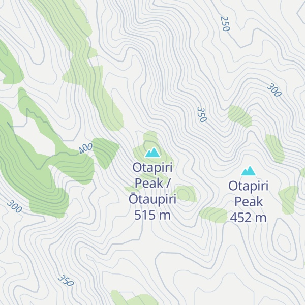 Map of Otapiri Peak / Ōtaupiri