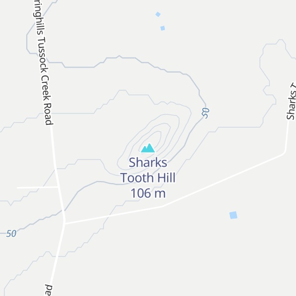 Map of Sharks Tooth Hill