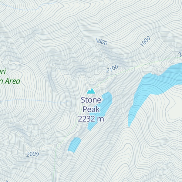 Map of Stone Peak