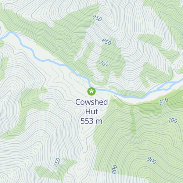 Map of Cowshed Hut