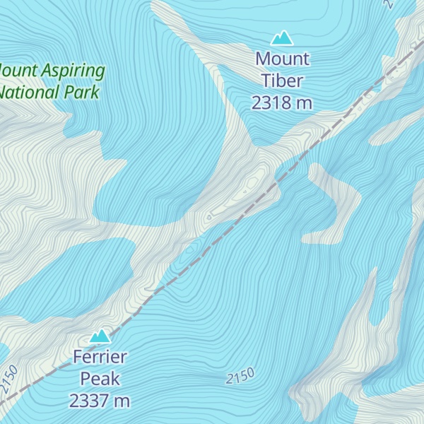 Map of Bernard Peak