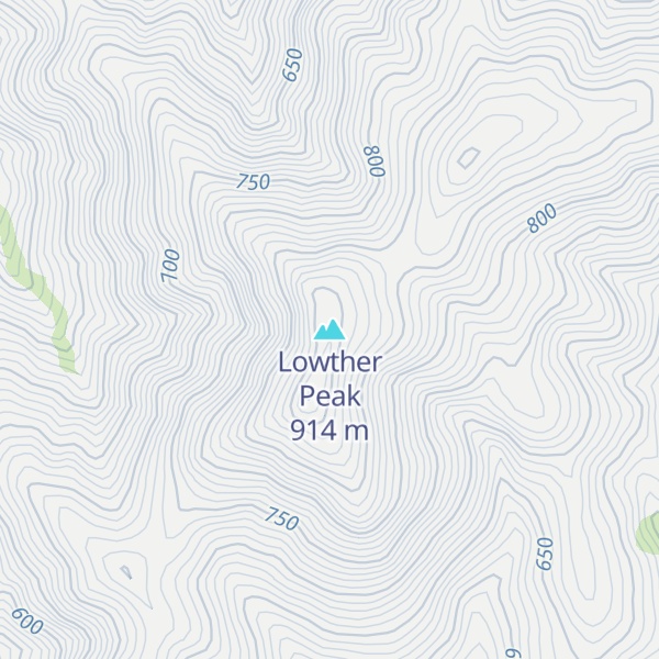 Map of Lowther Peak