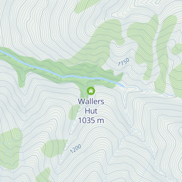Map of Wallers Hut
