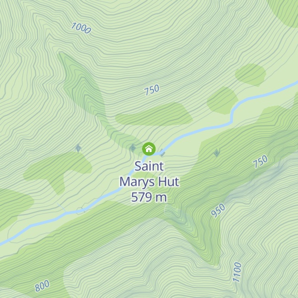 Map of Saint Marys Hut