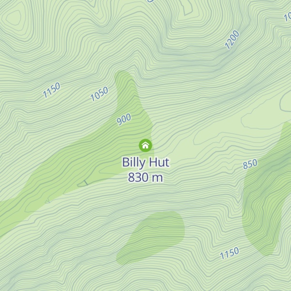 Map of Billy Hut