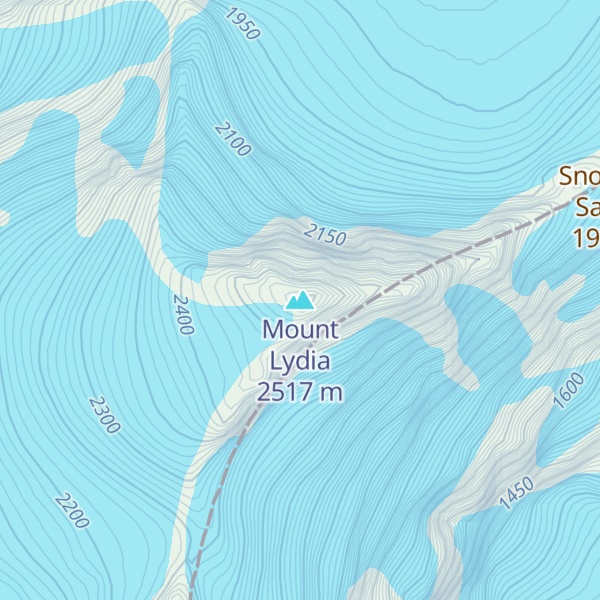 Map of Mount Lydia