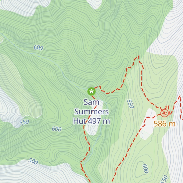 Map of Sam Summers Hut