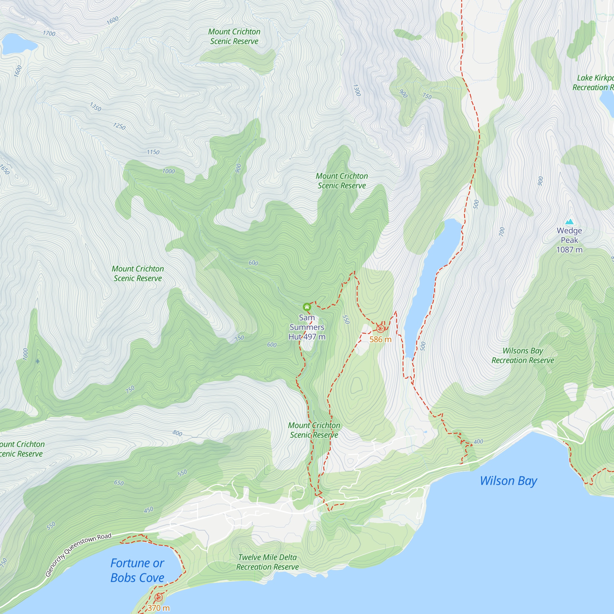 Sam Summers Hut map