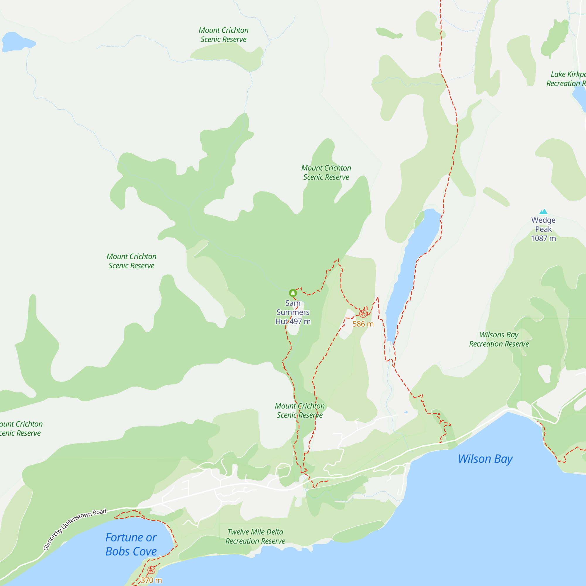 Sam Summers Hut map
