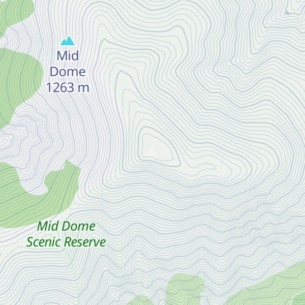 Map of Tara-māhitihiti / Mid Dome