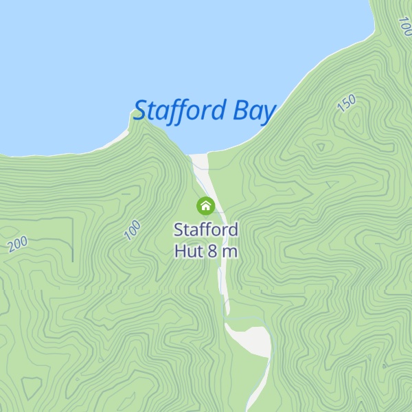 Map of Stafford Hut