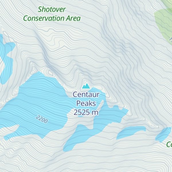 Map of Centaur Peaks