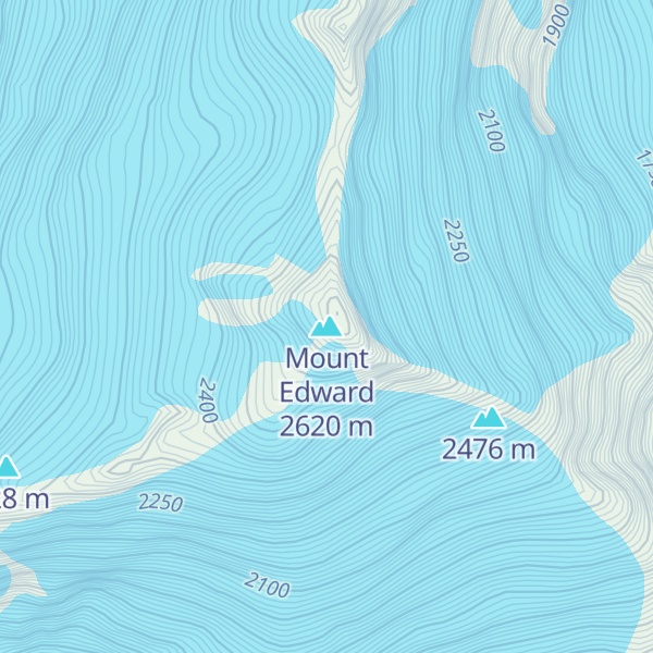 Map of Mount Edward