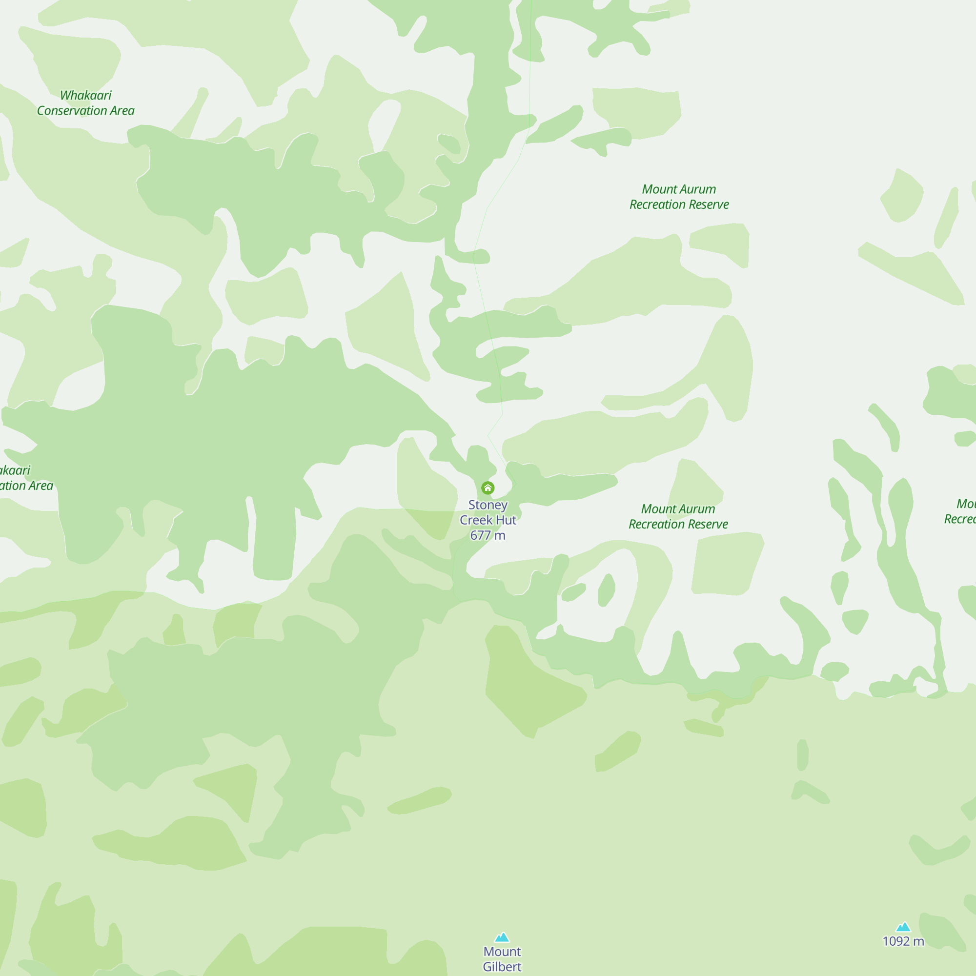 Stoney Creek Hut map
