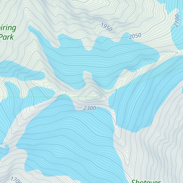 Map of Mount Tewha