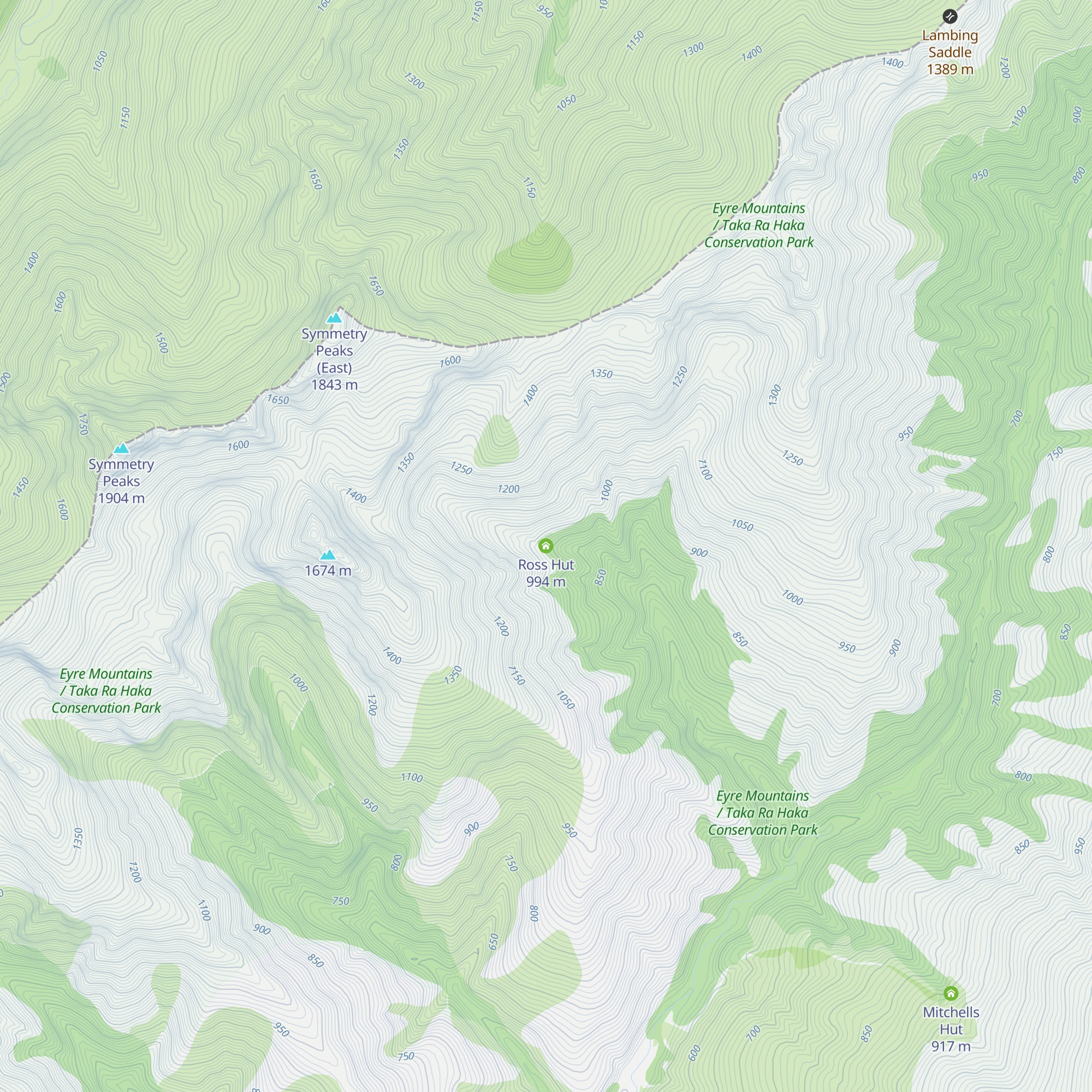 Ross Hut map