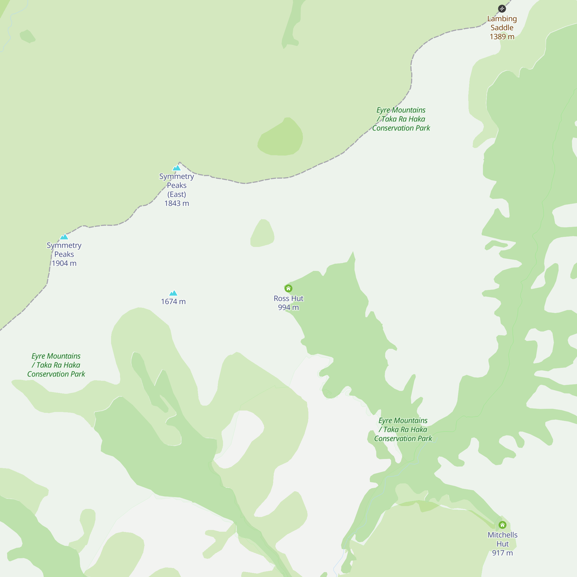 Ross Hut map