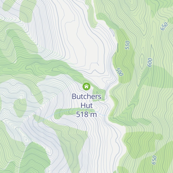 Map of Butchers Hut