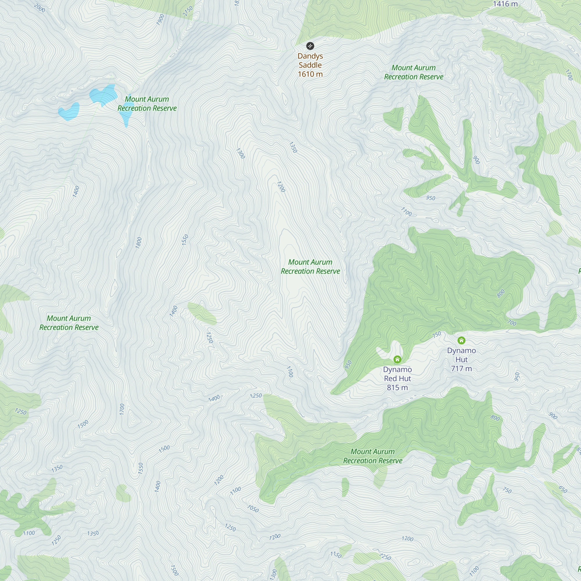 Archie's Hut - Copper Creek map