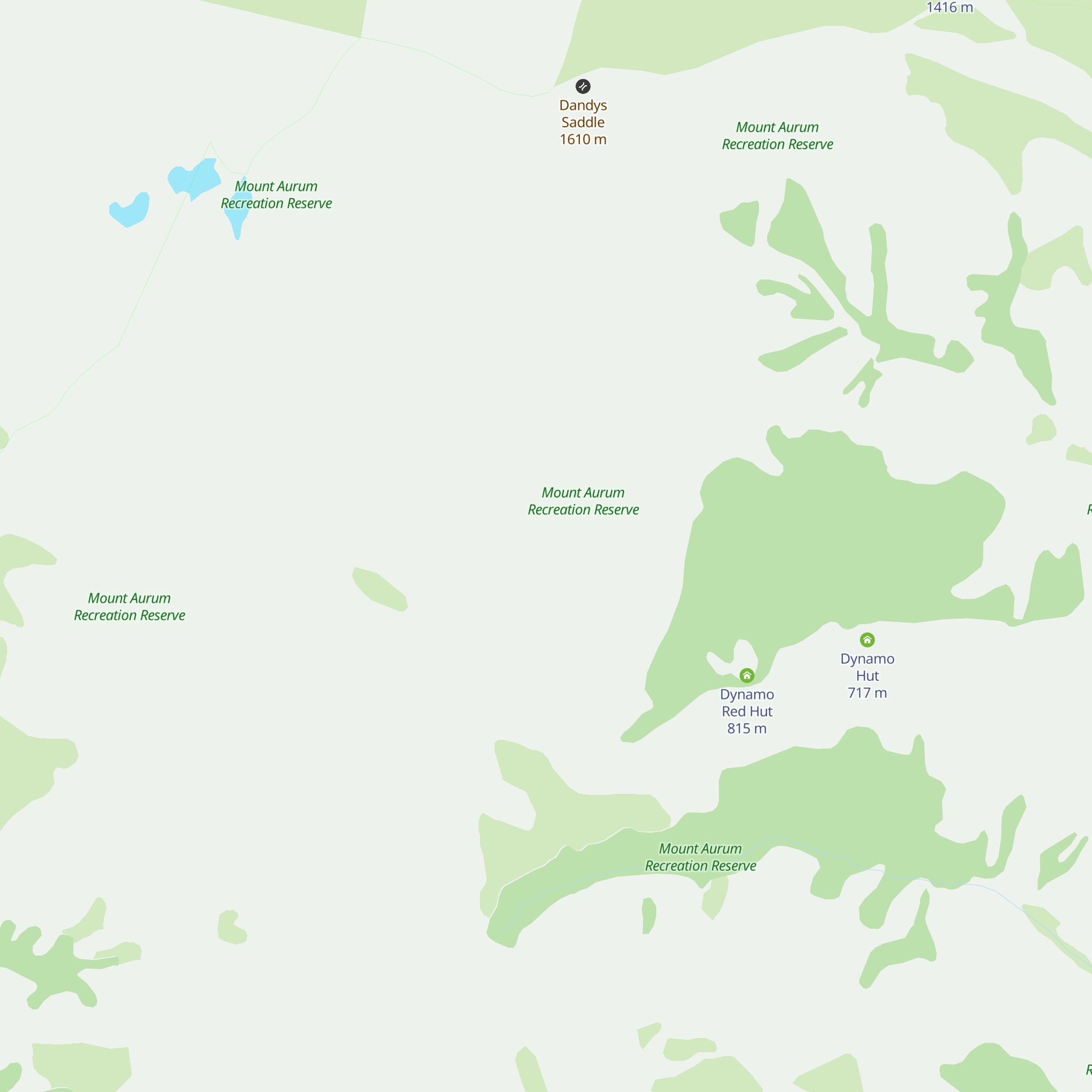 Archie's Hut - Copper Creek map
