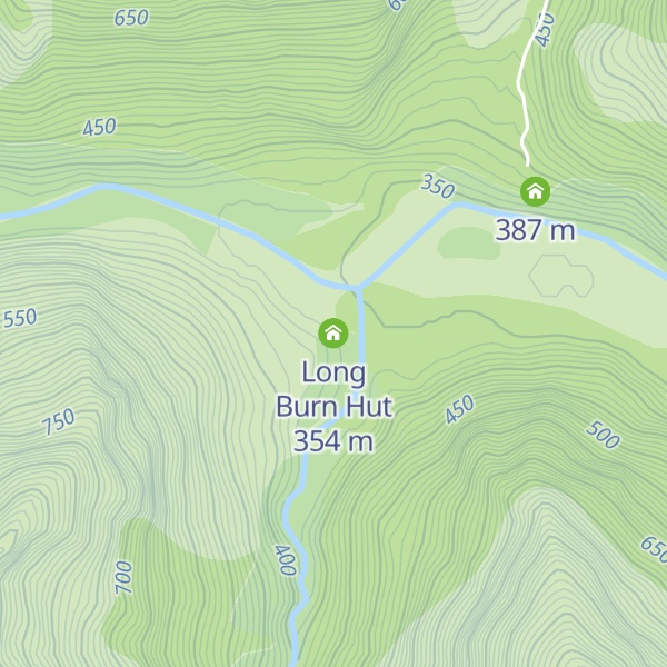 Map of Long Burn Hut