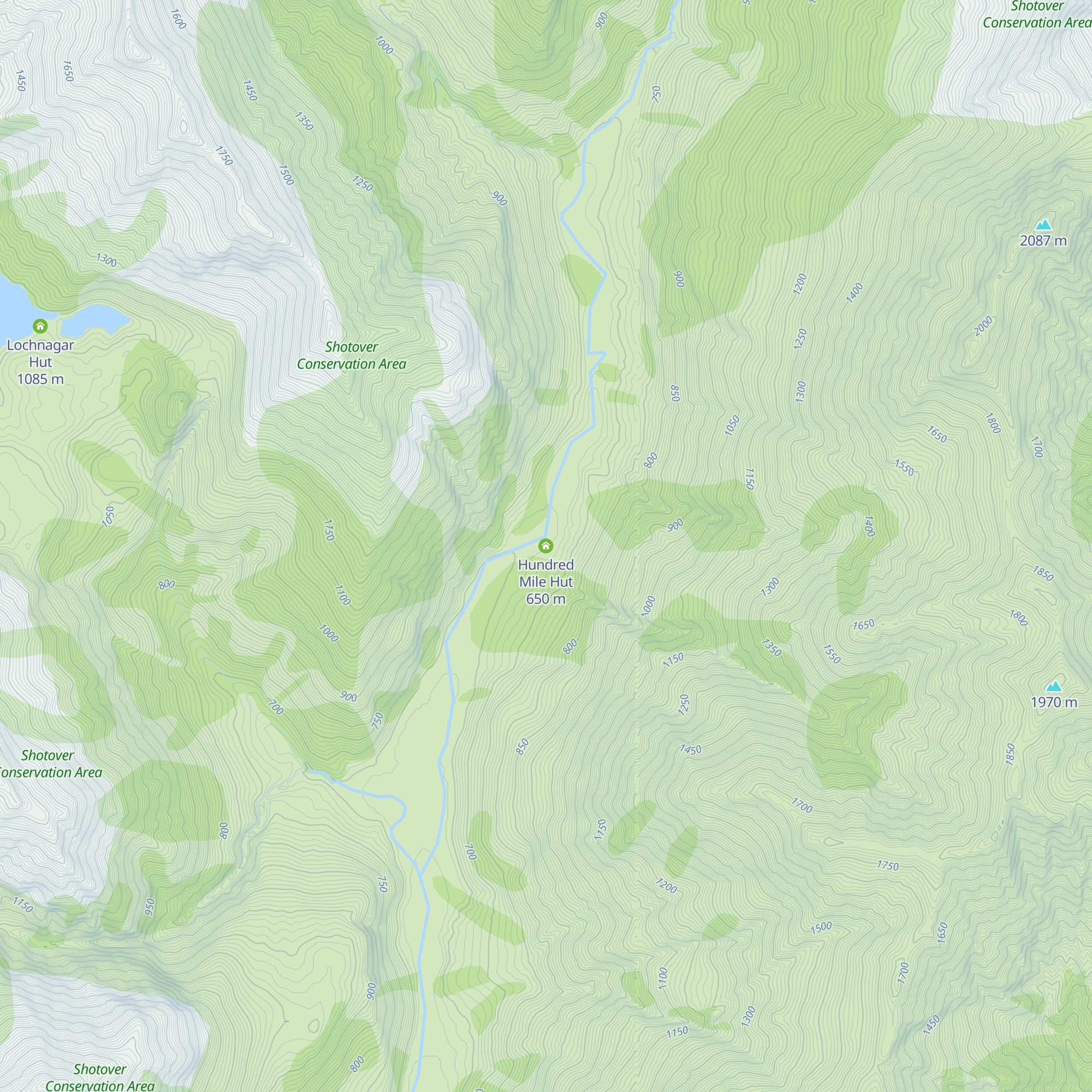 Hundred Mile Hut map