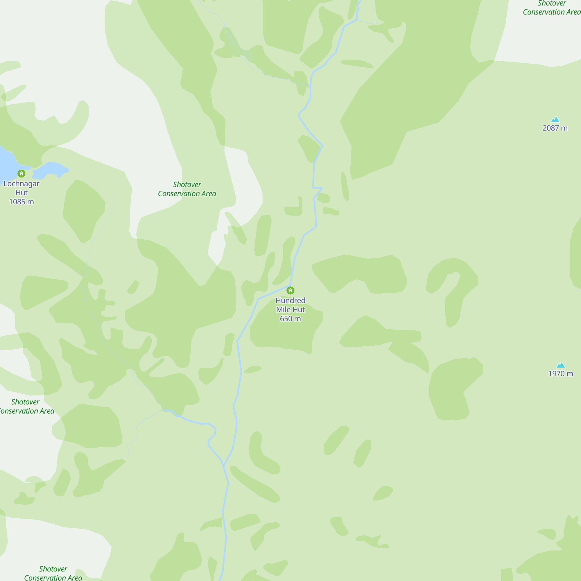 Hundred Mile Hut map