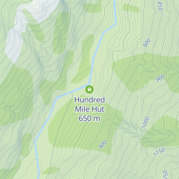 Map of Hundred Mile Hut