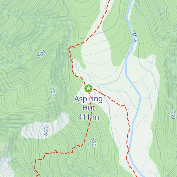 Map of Aspiring Hut