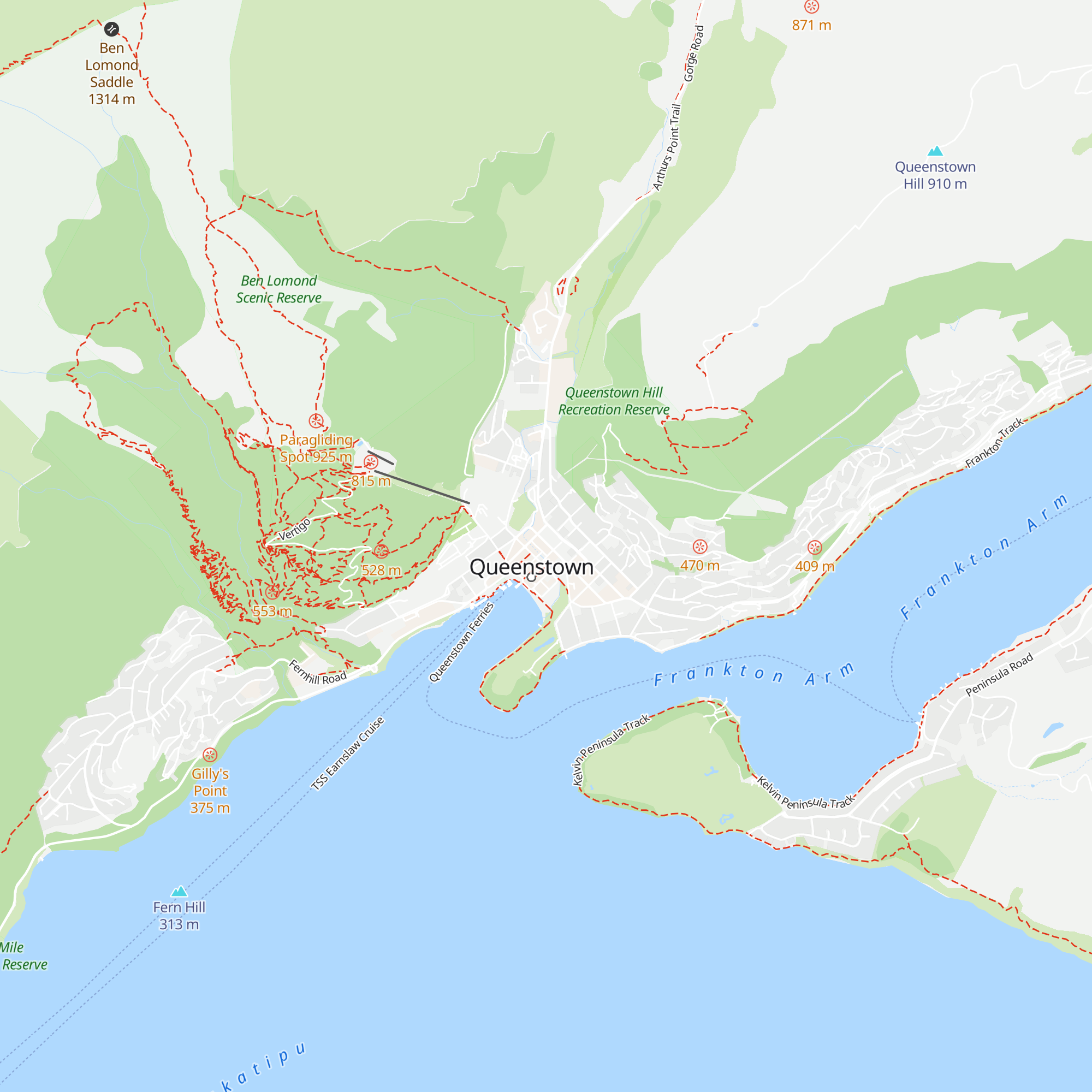 Queenstown Visitor Centre map