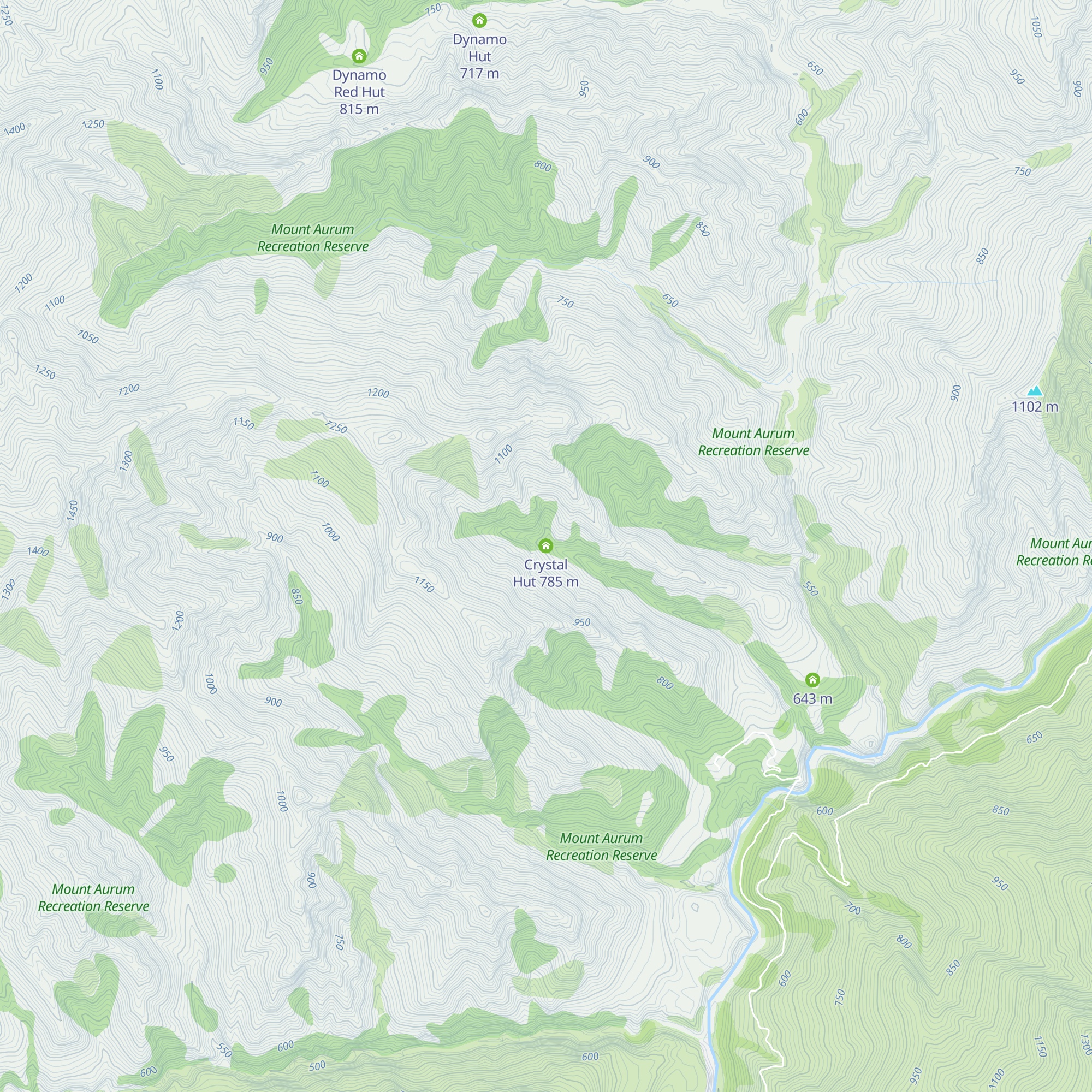 Crystal Hut map