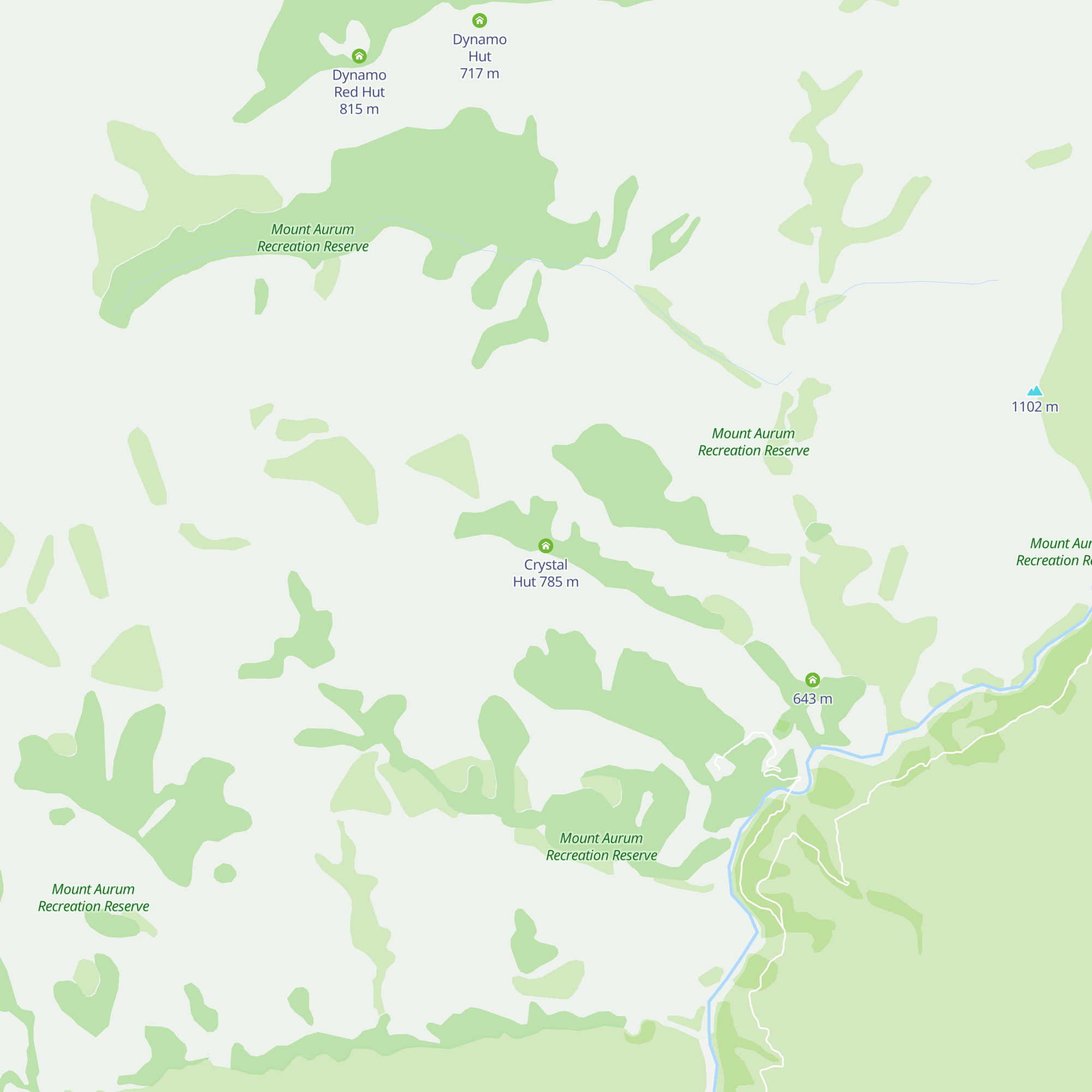 Crystal Hut map