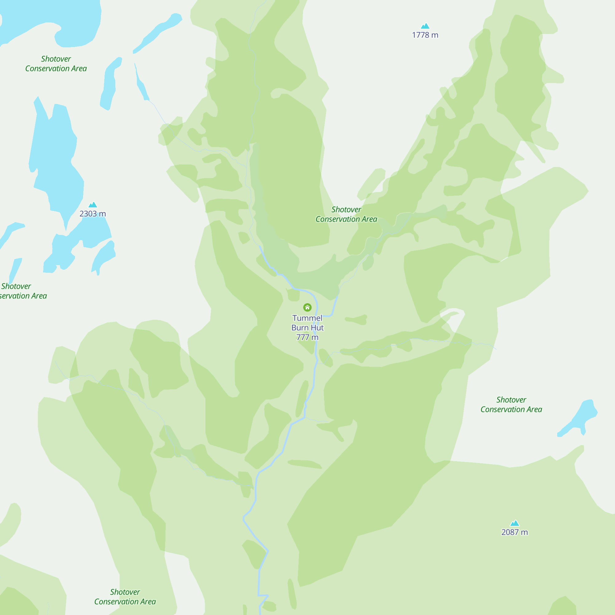 Tummel Burn Hut map