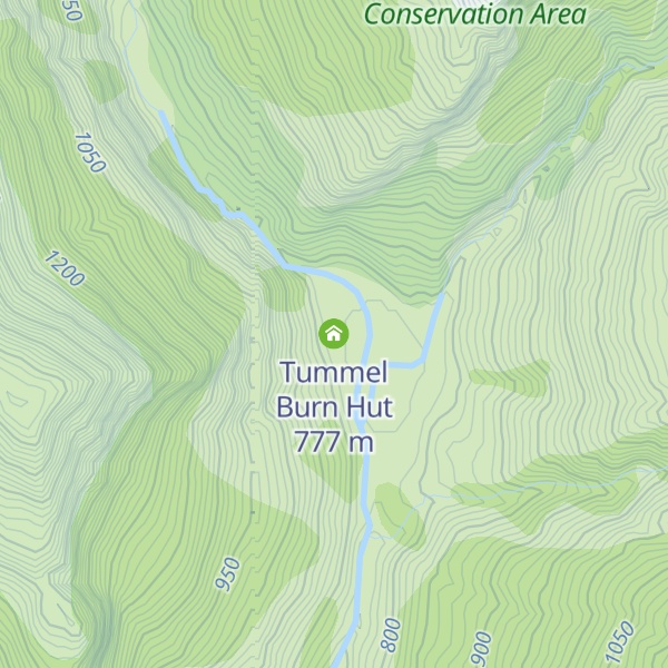 Map of Tummel Burn Hut