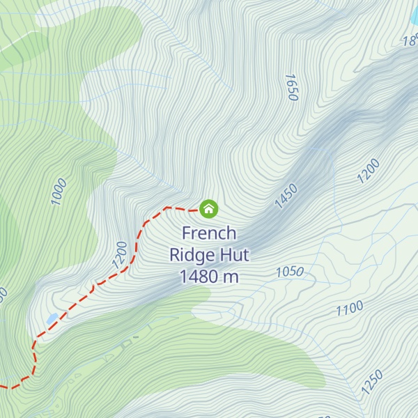 Map of French Ridge Hut
