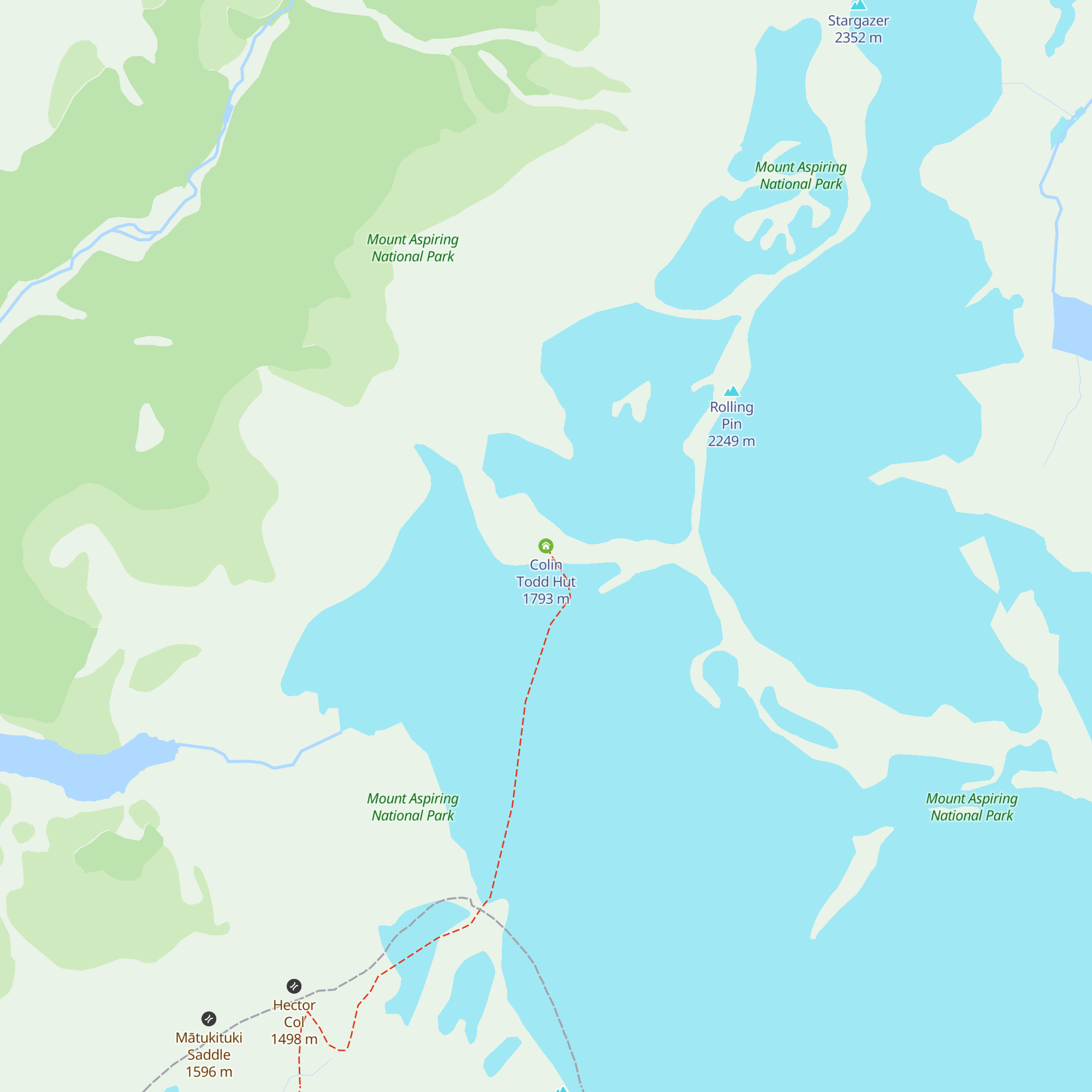 Colin Todd Hut map