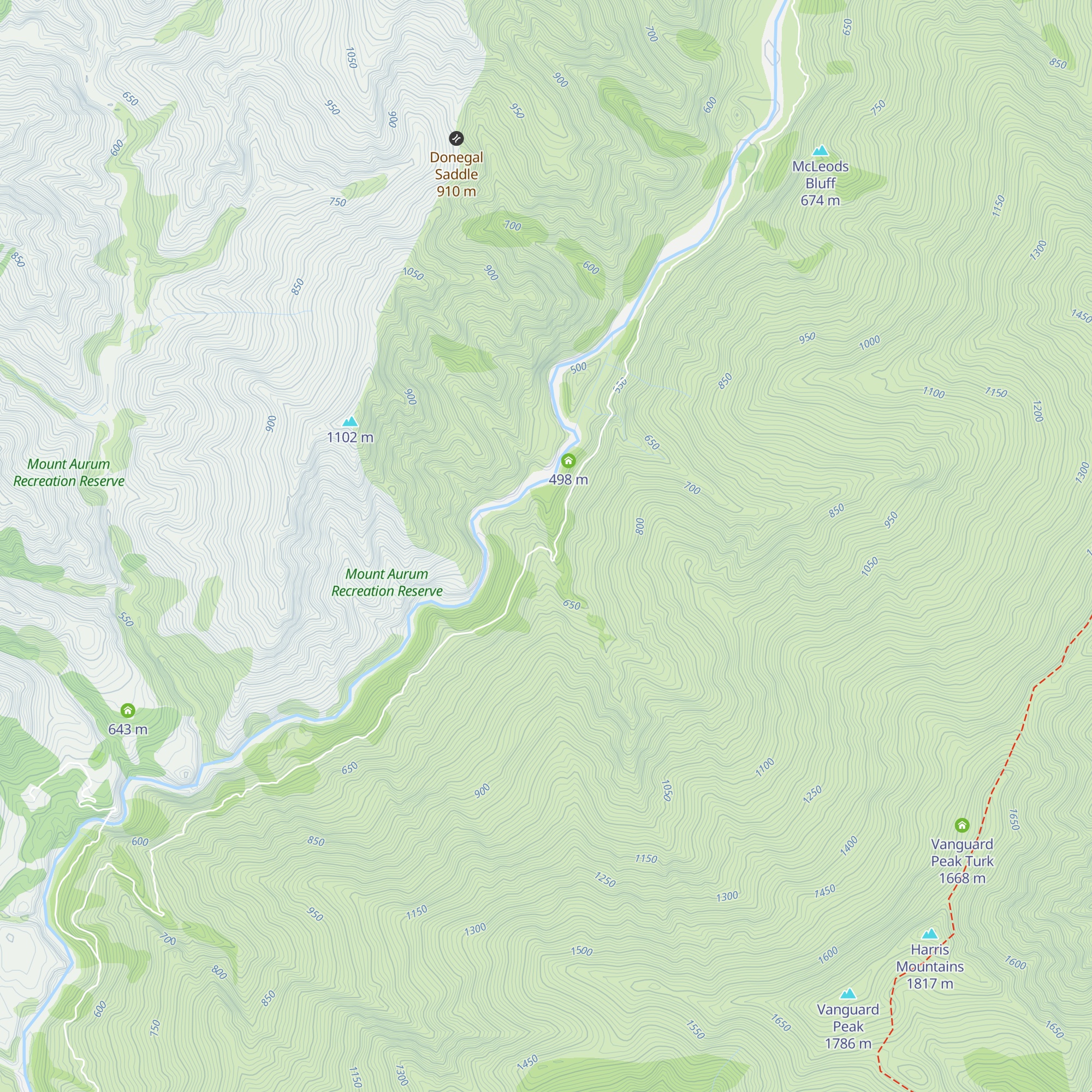 Peats Hut map