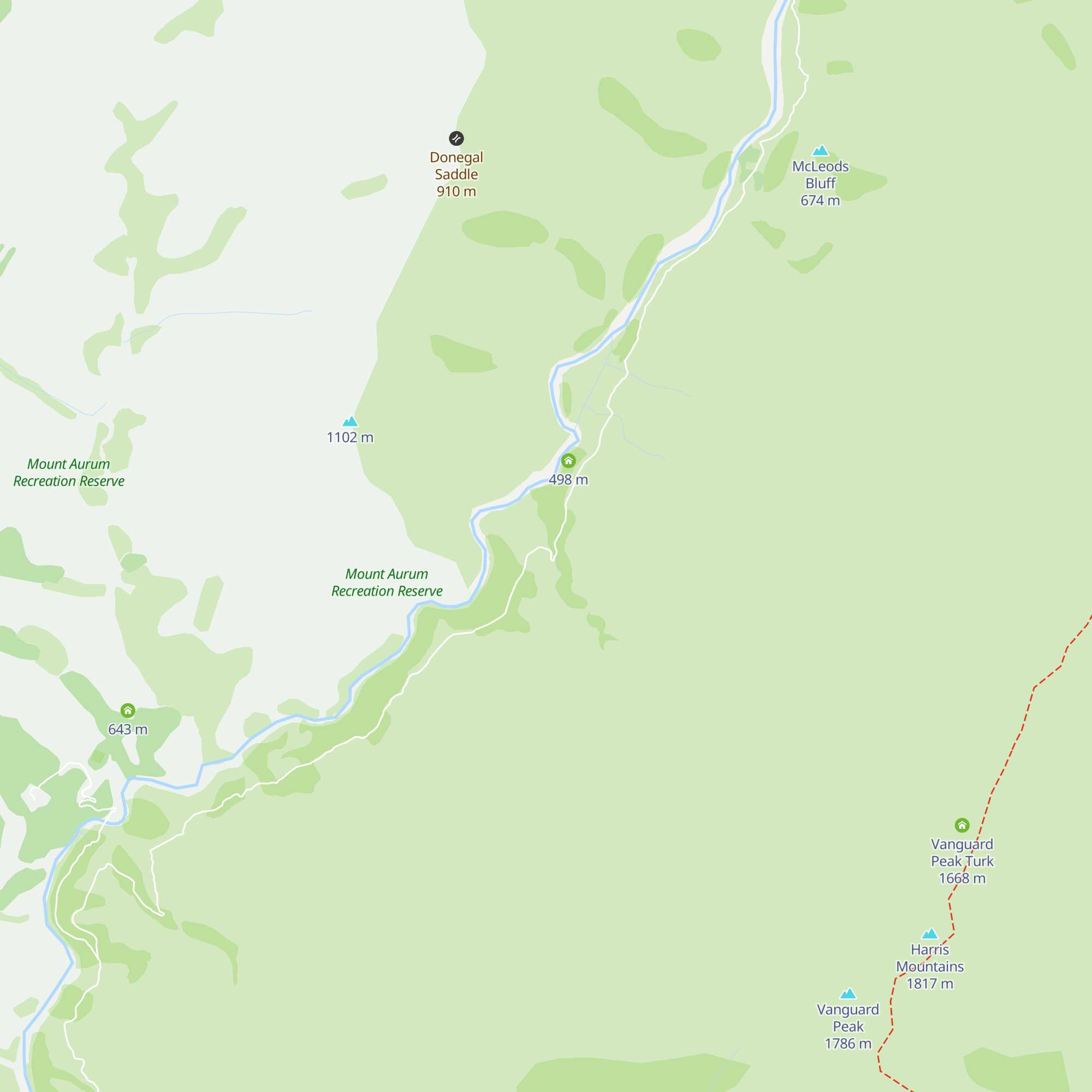Peats Hut map