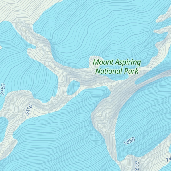 Map of Rob Roy Peak