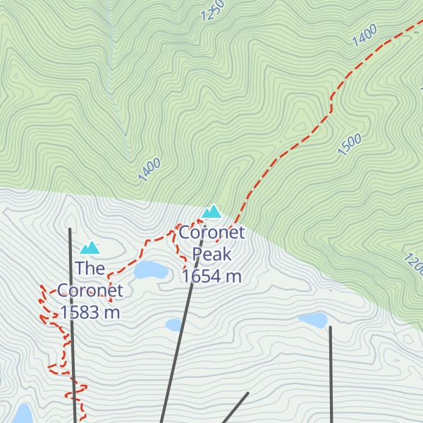 Map of Coronet Peak