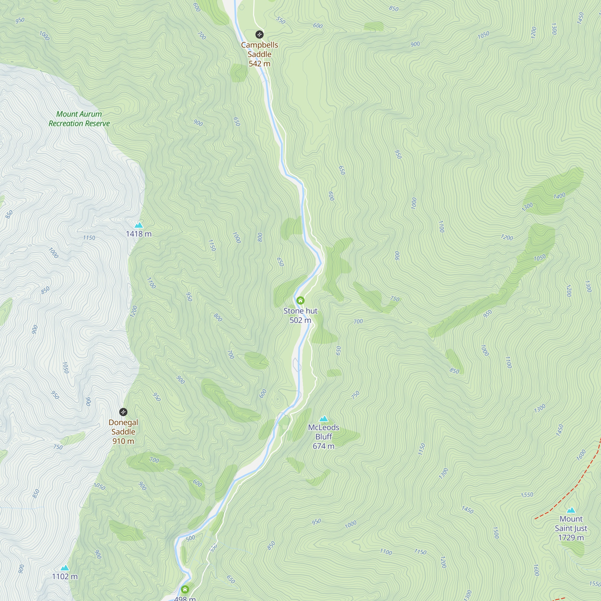 Stone hut map