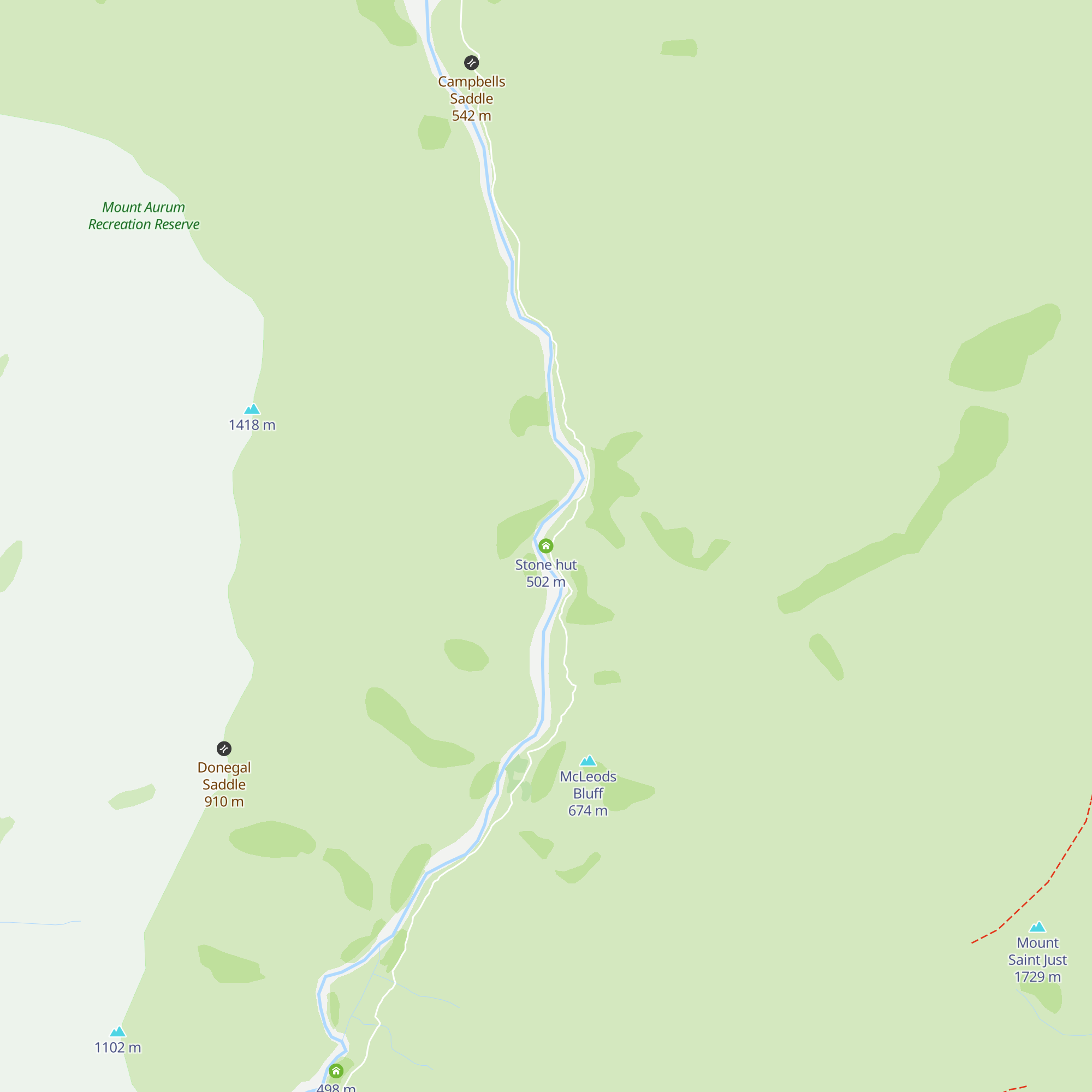Stone hut map