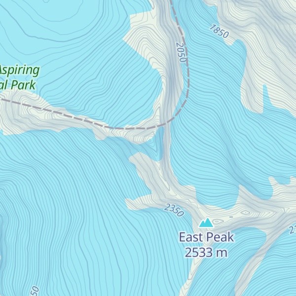Map of Mount Avalanche