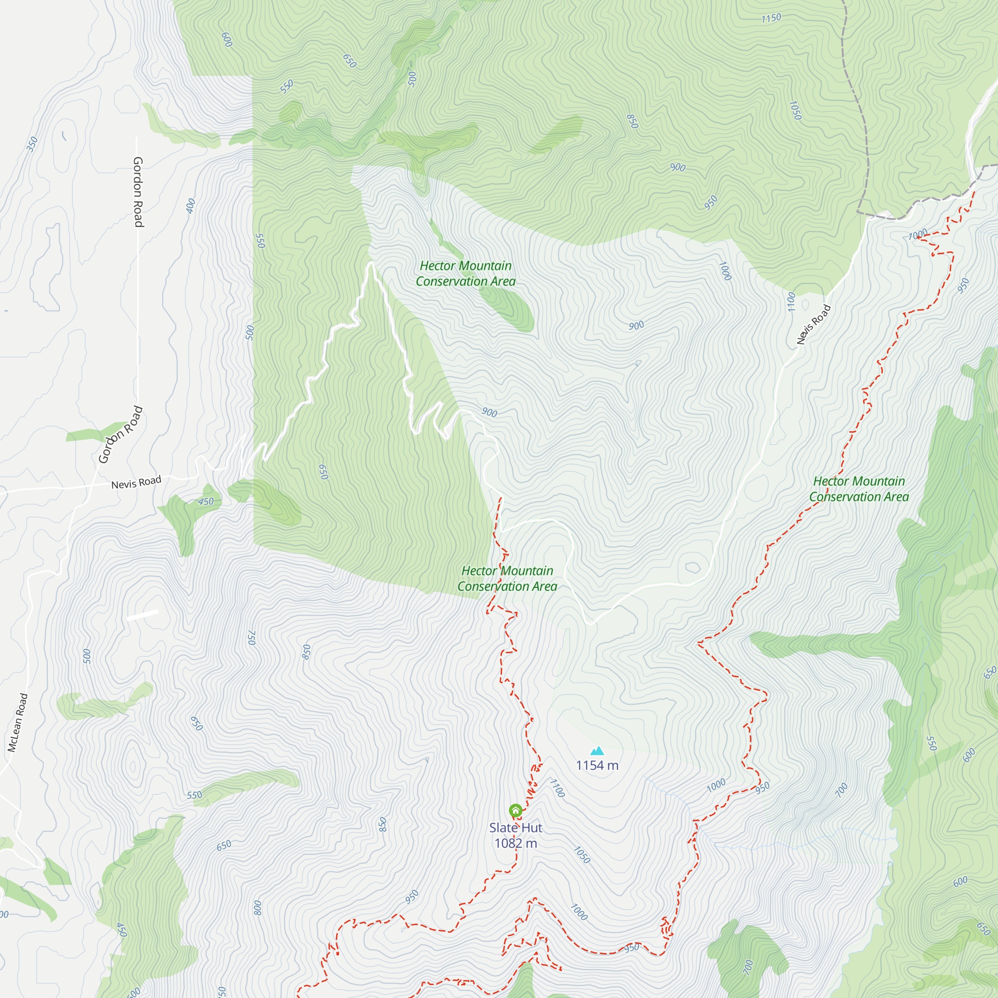Garston Ski Hut map